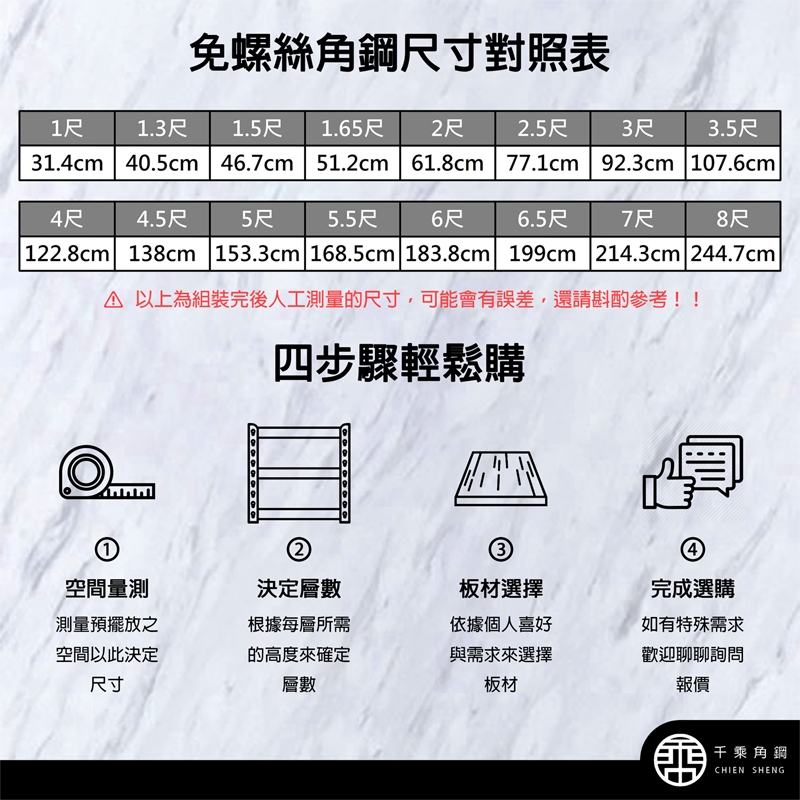 免螺丝角钢尺寸对照表